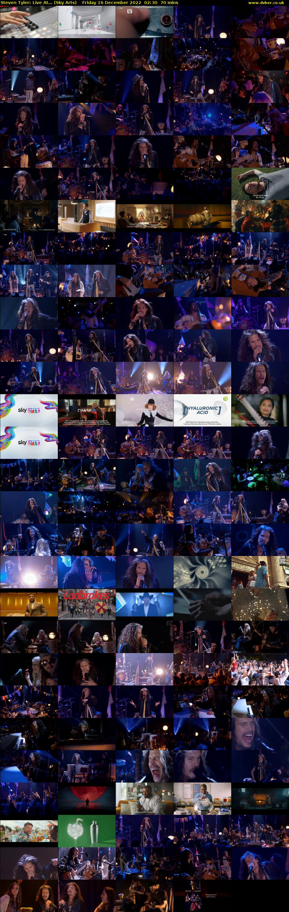 Steven Tyler: Live At... (Sky Arts) Friday 16 December 2022 02:30 - 03:40