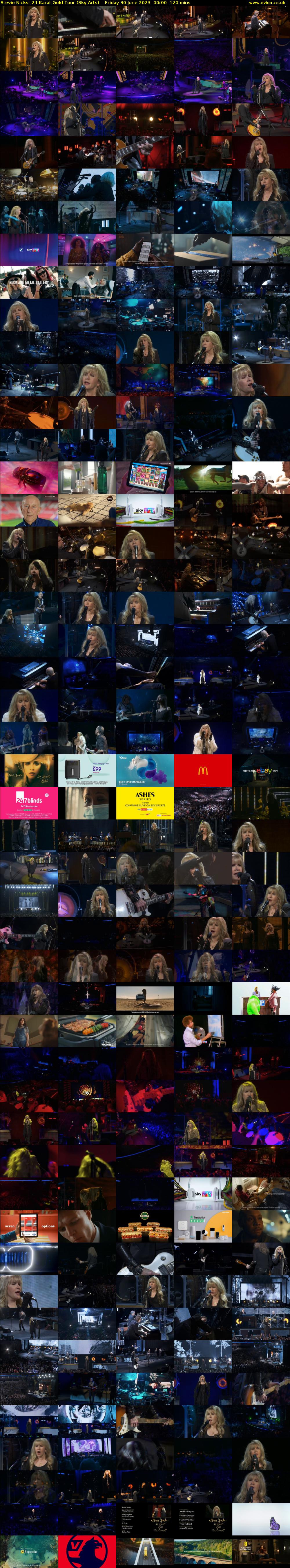 Stevie Nicks: 24 Karat Gold Tour (Sky Arts) Friday 30 June 2023 00:00 - 02:00