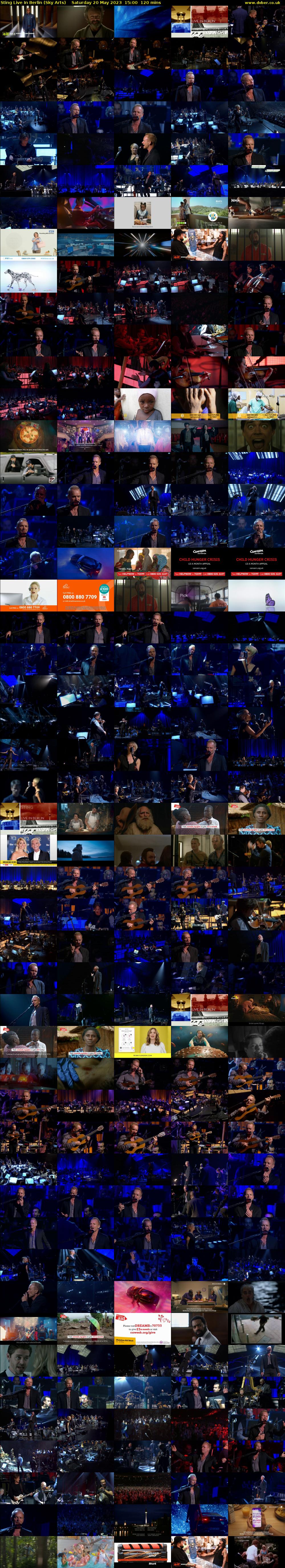 Sting Live In Berlin (Sky Arts) Saturday 20 May 2023 15:00 - 17:00