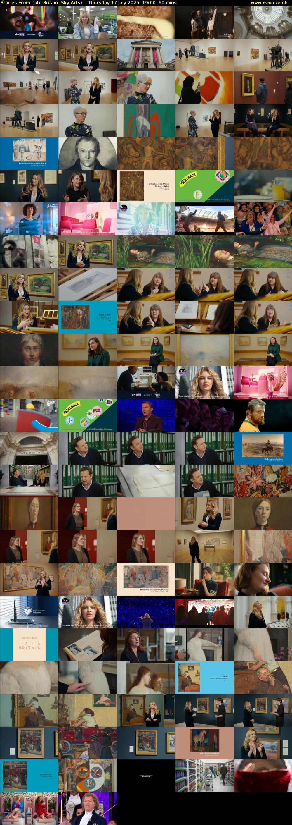 Stories From Tate Britain (Sky Arts) Thursday 17 July 2025 19:00 - 20:00