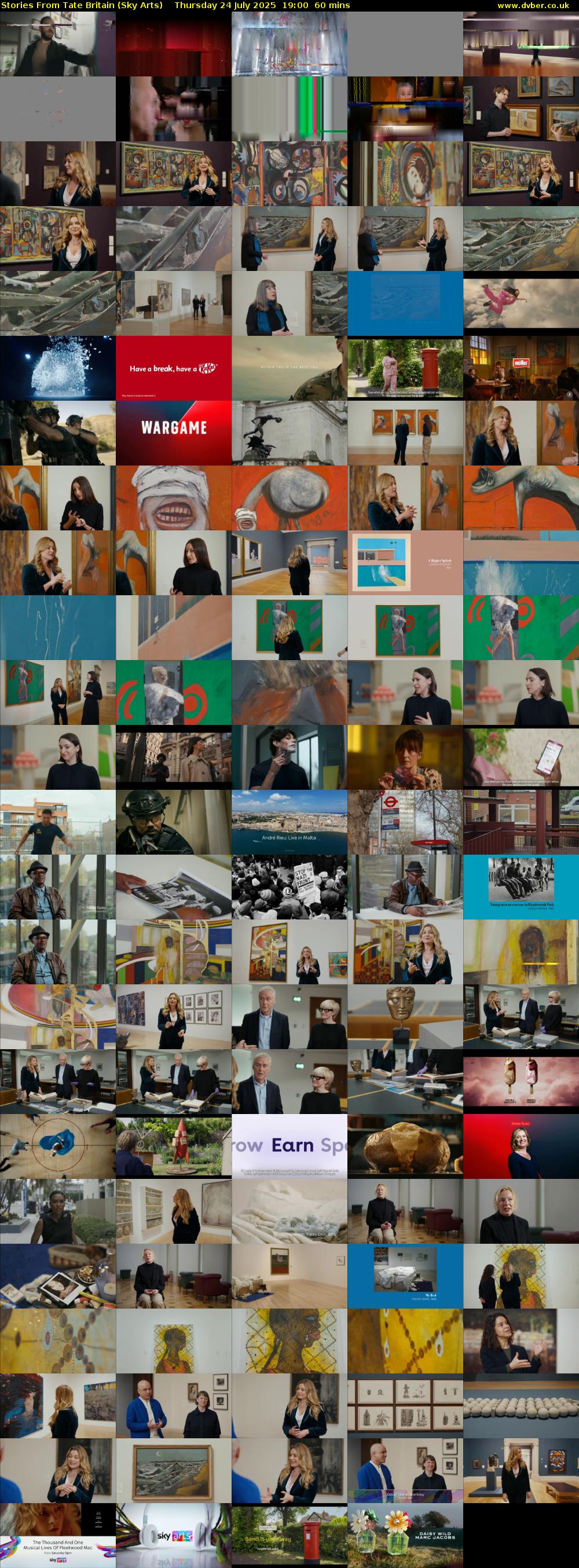 Stories From Tate Britain (Sky Arts) Thursday 24 July 2025 19:00 - 20:00