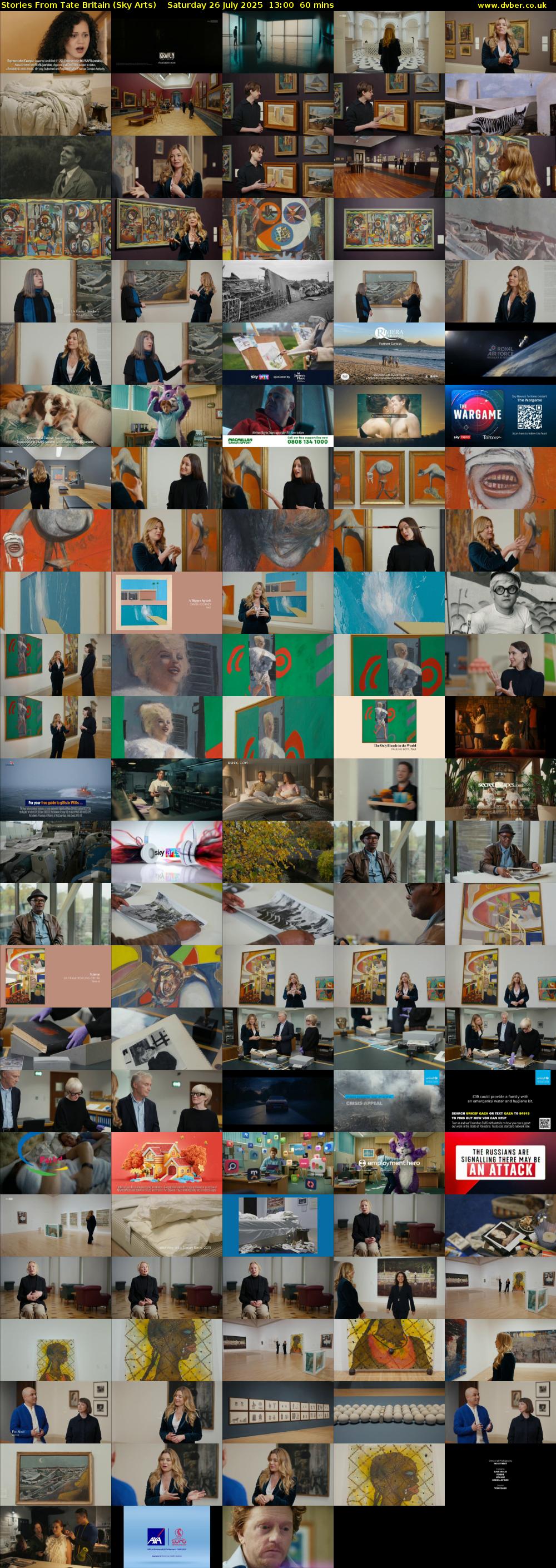 Stories From Tate Britain (Sky Arts) Saturday 26 July 2025 13:00 - 14:00