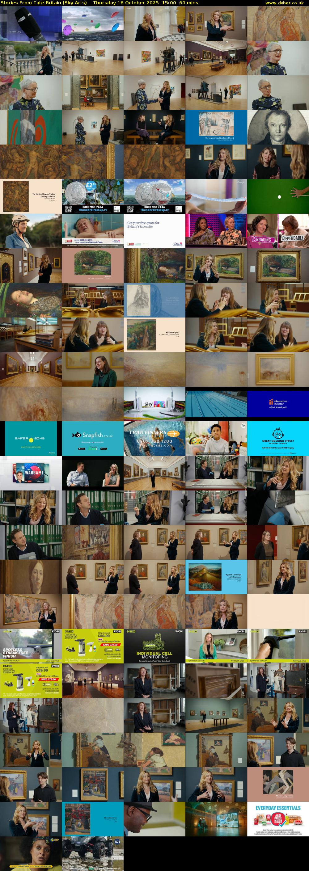 Stories From Tate Britain (Sky Arts) Thursday 16 October 2025 15:00 - 16:00