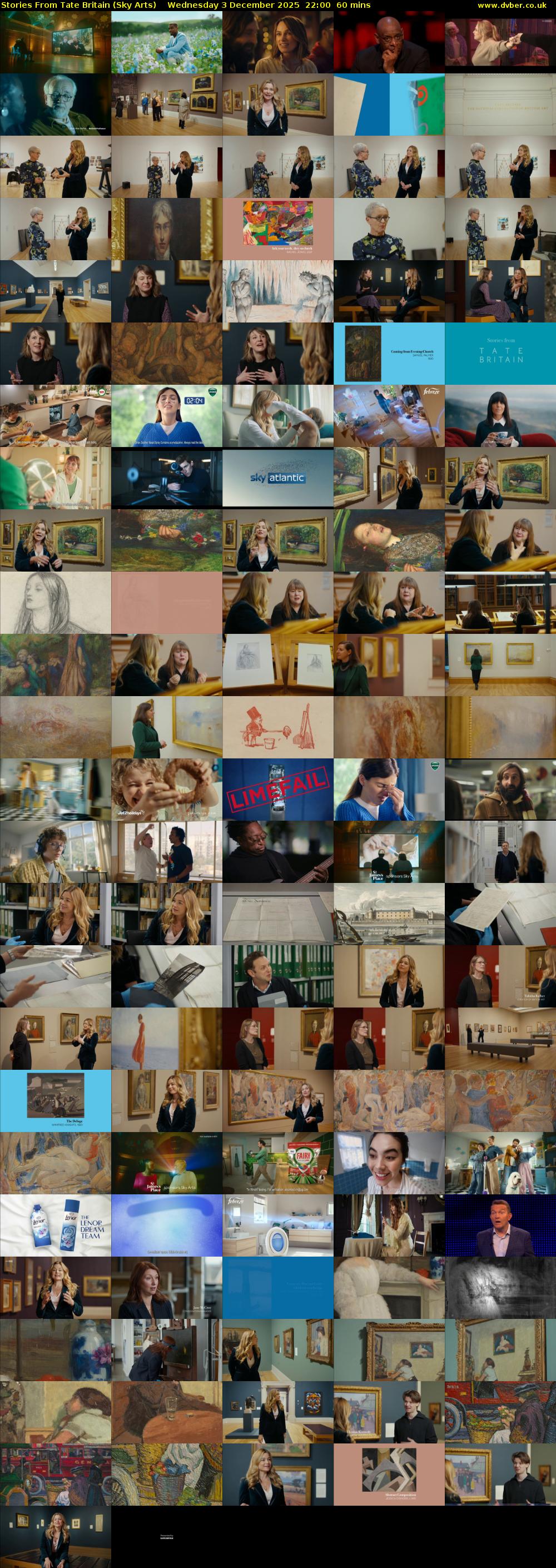 Stories From Tate Britain (Sky Arts) Wednesday 3 December 2025 22:00 - 23:00