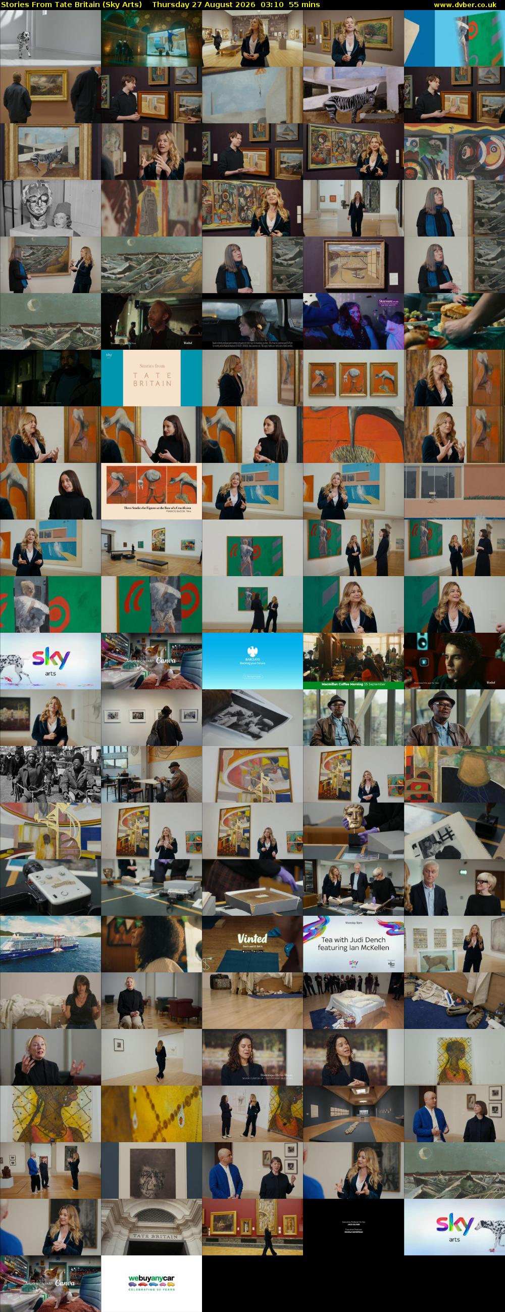 Stories From Tate Britain (Sky Arts) Thursday 27 August 2026 03:10 - 04:05