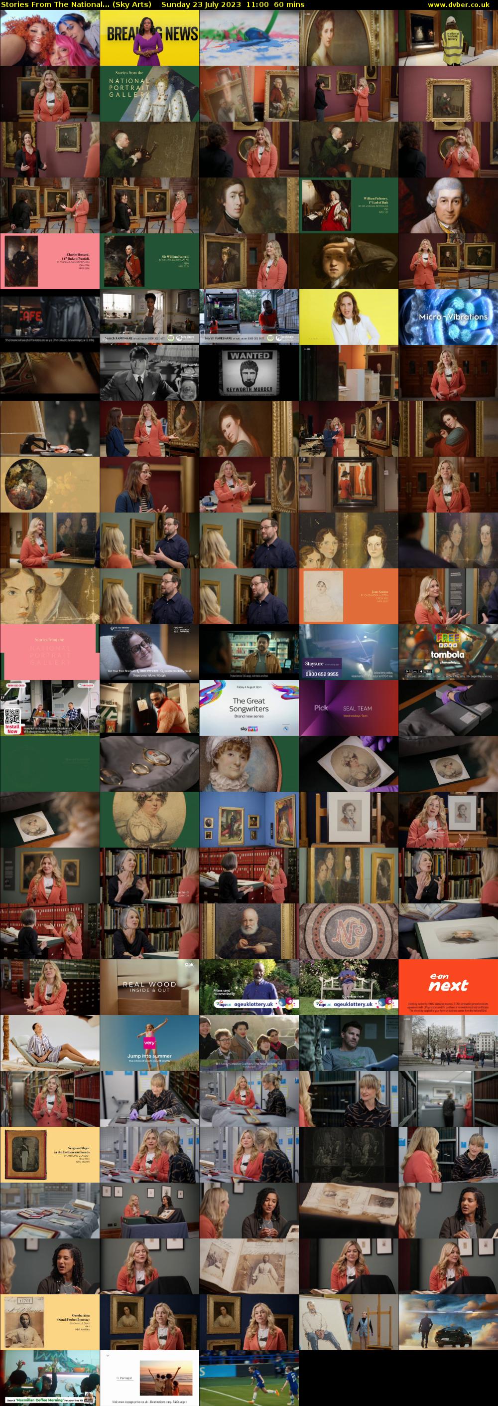 Stories From The National... (Sky Arts) Sunday 23 July 2023 11:00 - 12:00