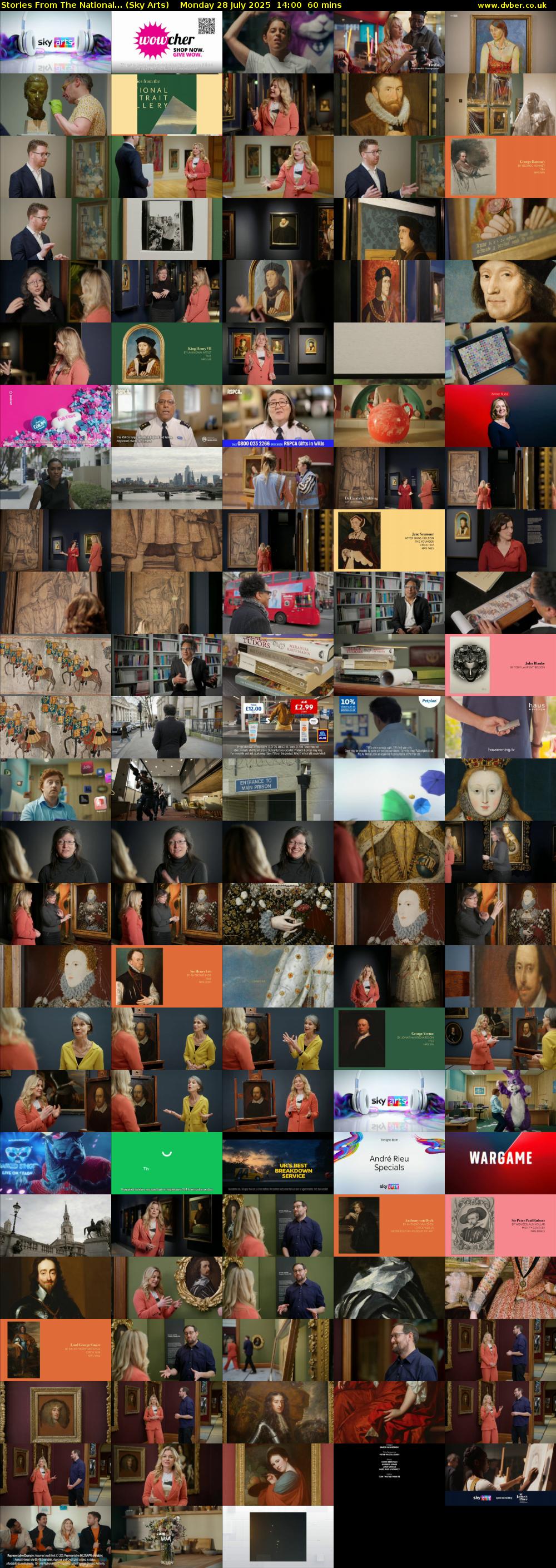 Stories From The National... (Sky Arts) Monday 28 July 2025 14:00 - 15:00