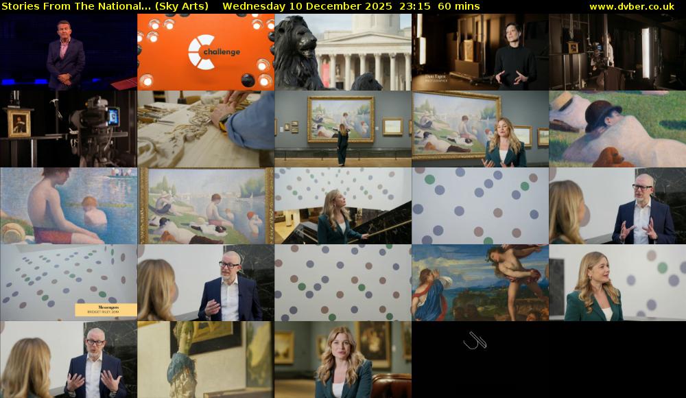 Stories From The National... (Sky Arts) Wednesday 10 December 2025 23:15 - 00:15