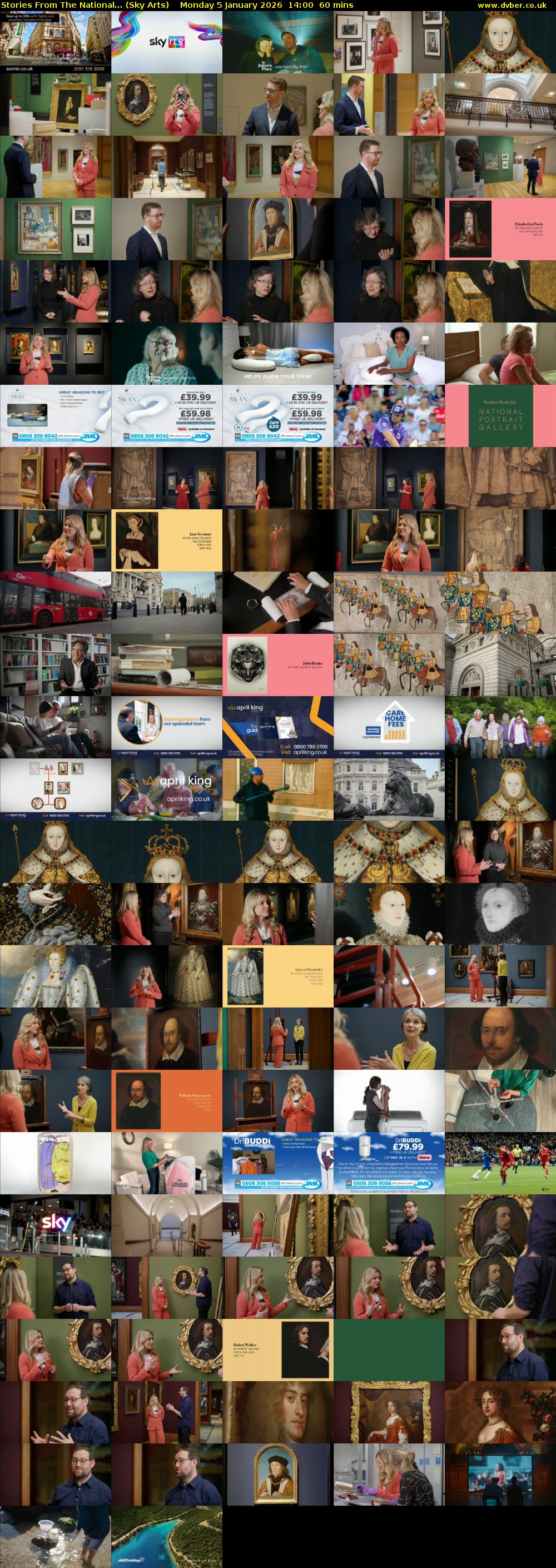 Stories From The National... (Sky Arts) Monday 5 January 2026 14:00 - 15:00