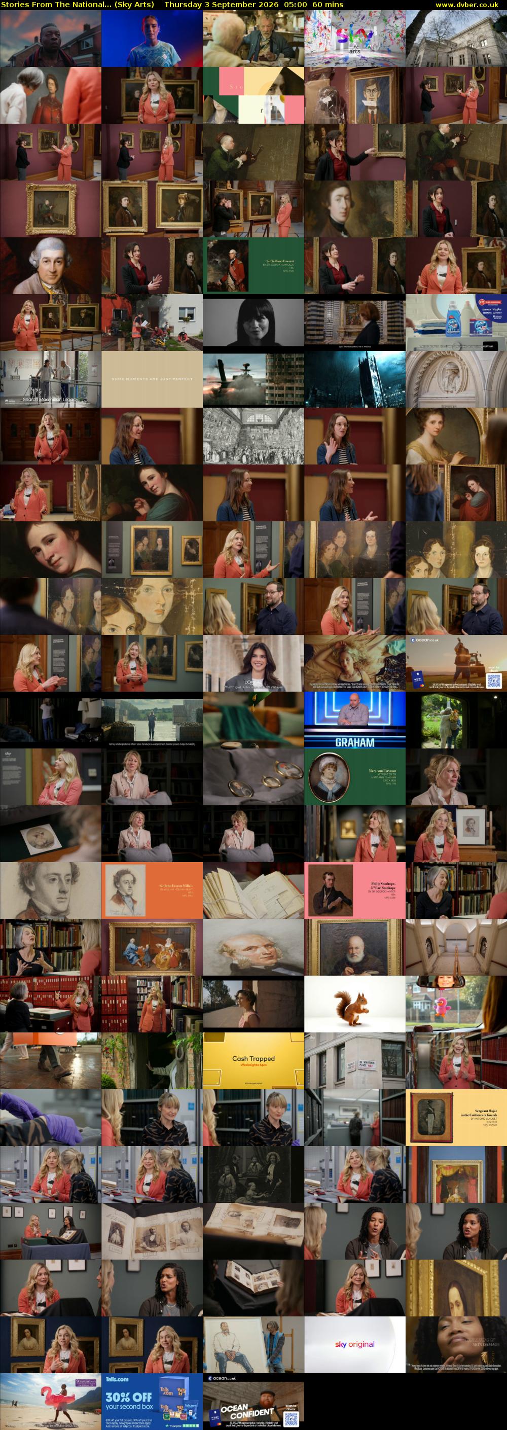 Stories From The National... (Sky Arts) Thursday 3 September 2026 05:00 - 06:00