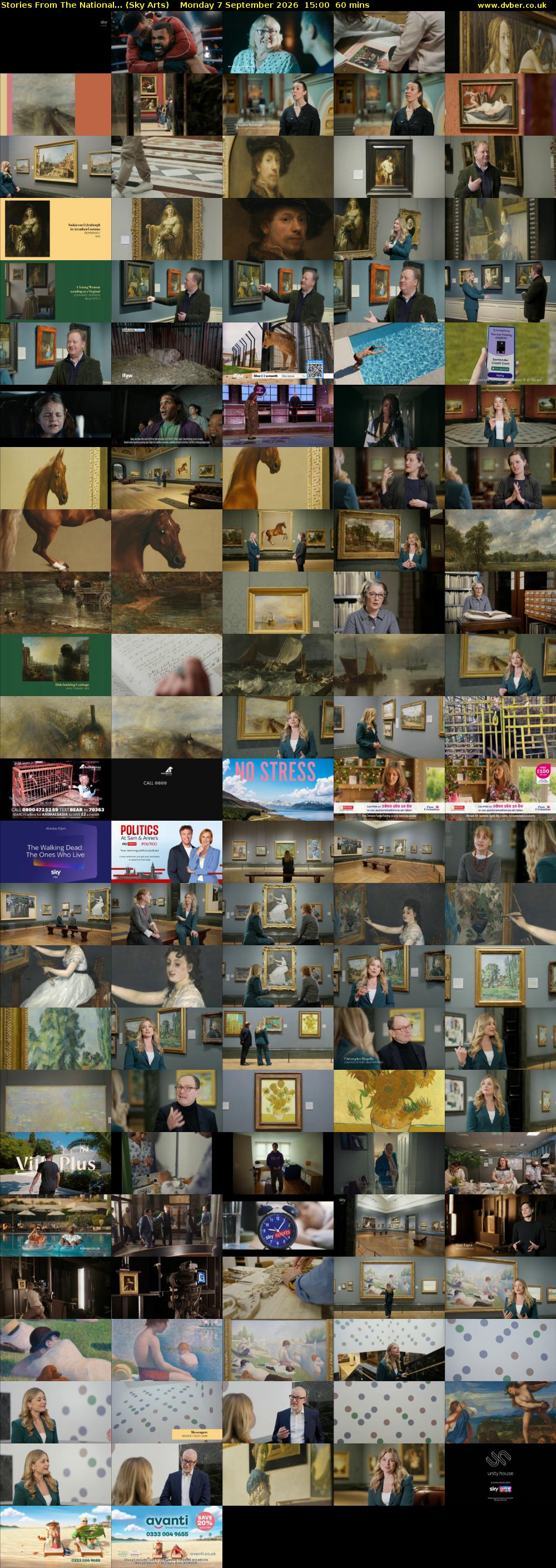 Stories From The National... (Sky Arts) Monday 7 September 2026 15:00 - 16:00