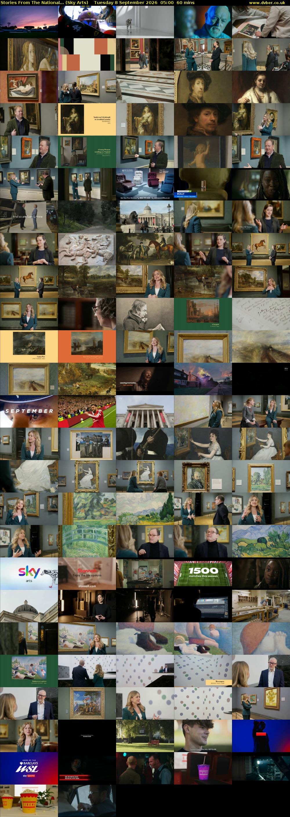 Stories From The National... (Sky Arts) Tuesday 8 September 2026 05:00 - 06:00
