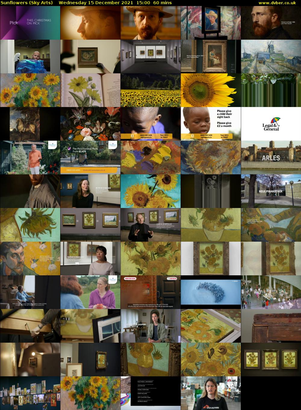 Sunflowers (Sky Arts) Wednesday 15 December 2021 15:00 - 16:00