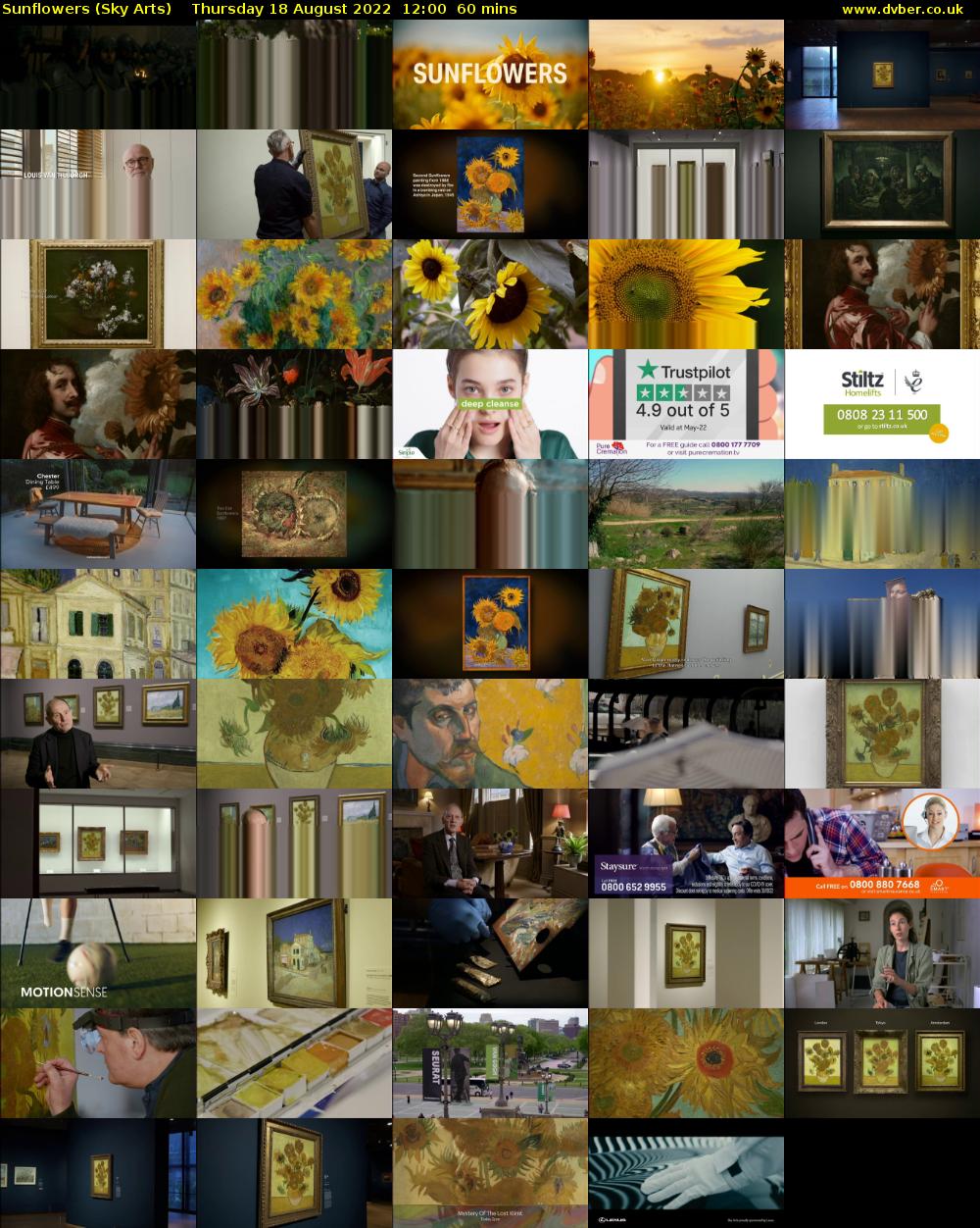 Sunflowers (Sky Arts) Thursday 18 August 2022 12:00 - 13:00