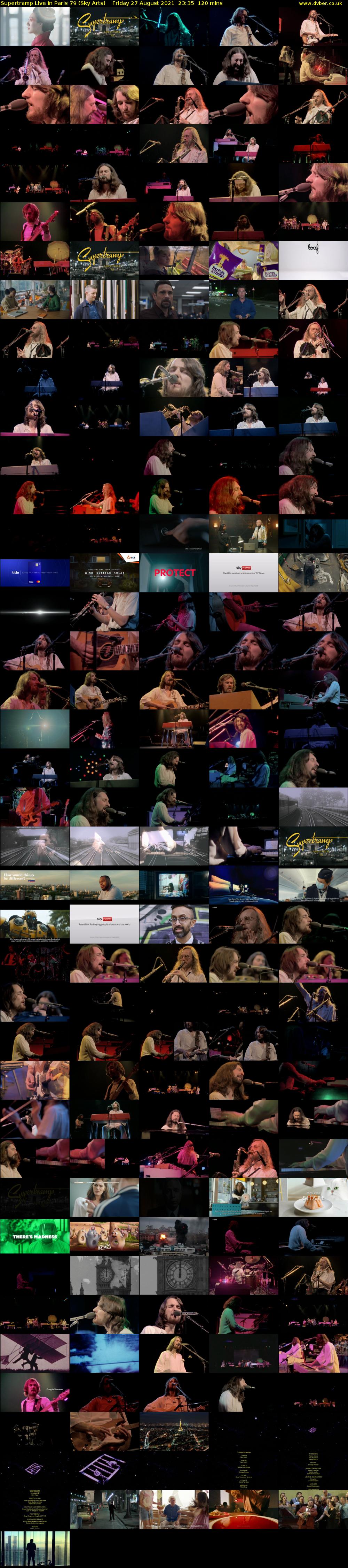Supertramp Live In Paris 79 (Sky Arts) Saturday 28 August 2021 00:35 - 02:35