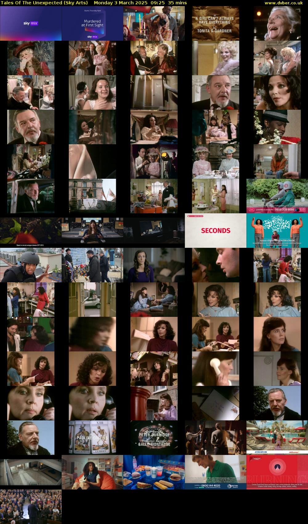 Tales Of The Unexpected (Sky Arts) Monday 3 March 2025 09:25 - 10:00