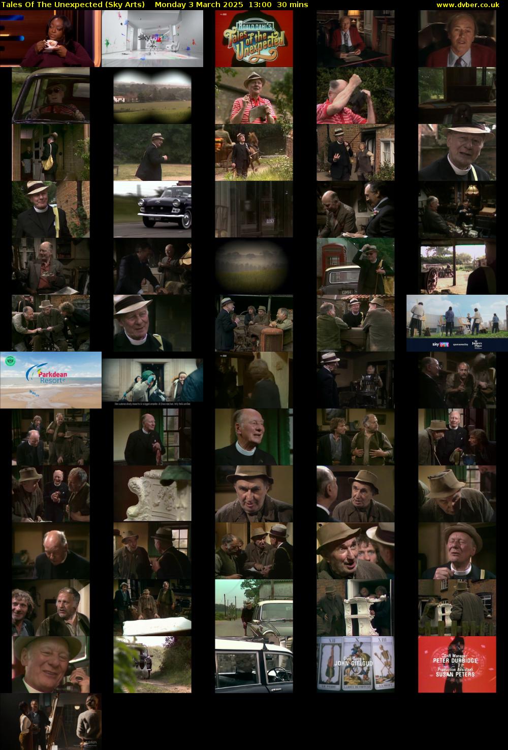 Tales Of The Unexpected (Sky Arts) Monday 3 March 2025 13:00 - 13:30