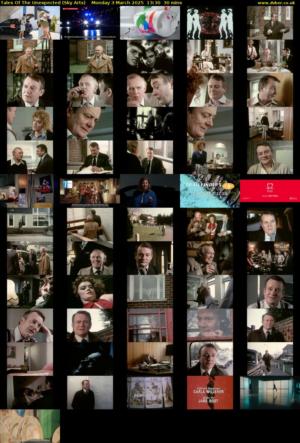 Tales Of The Unexpected (Sky Arts) Monday 3 March 2025 13:30 - 14:00