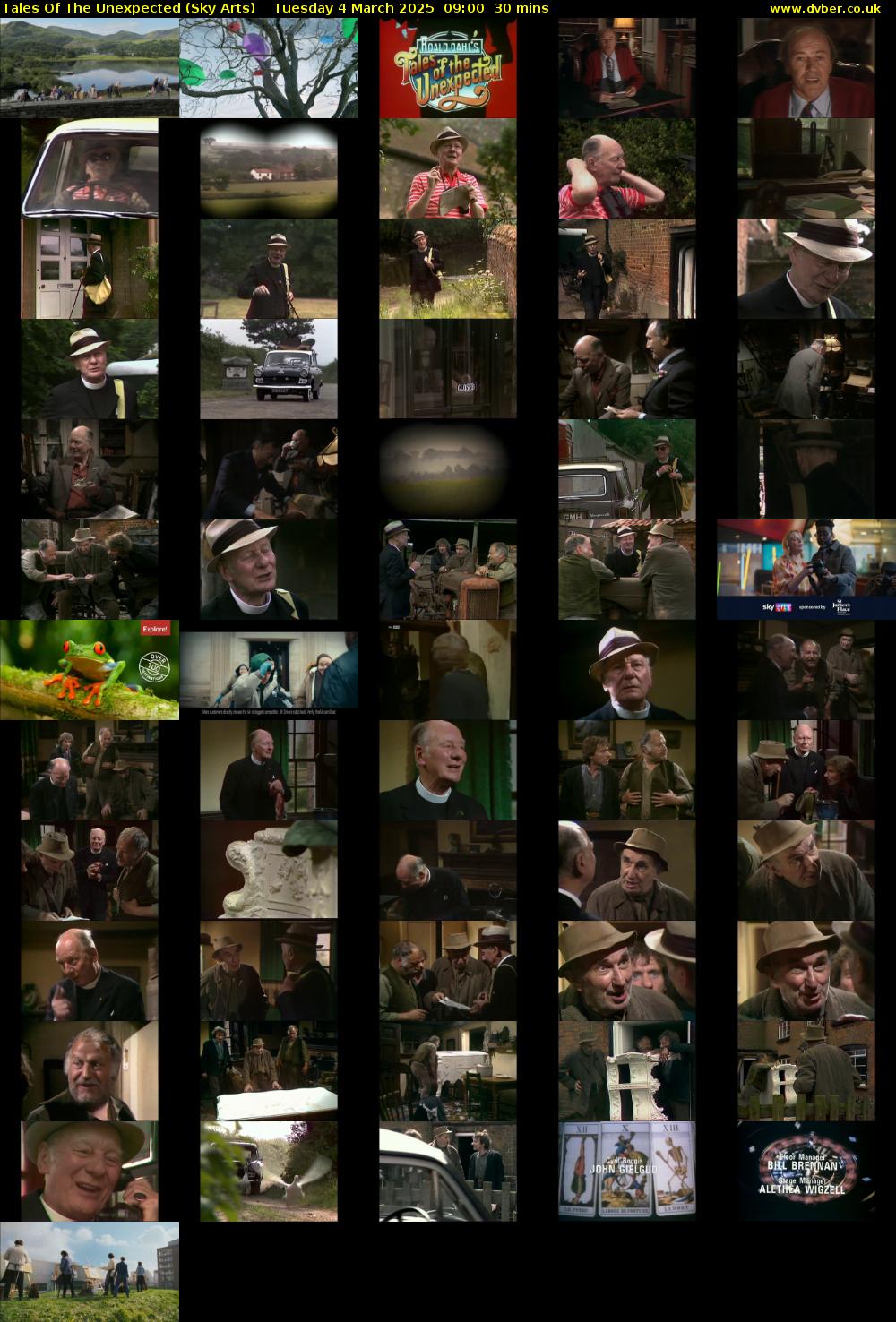 Tales Of The Unexpected (Sky Arts) Tuesday 4 March 2025 09:00 - 09:30