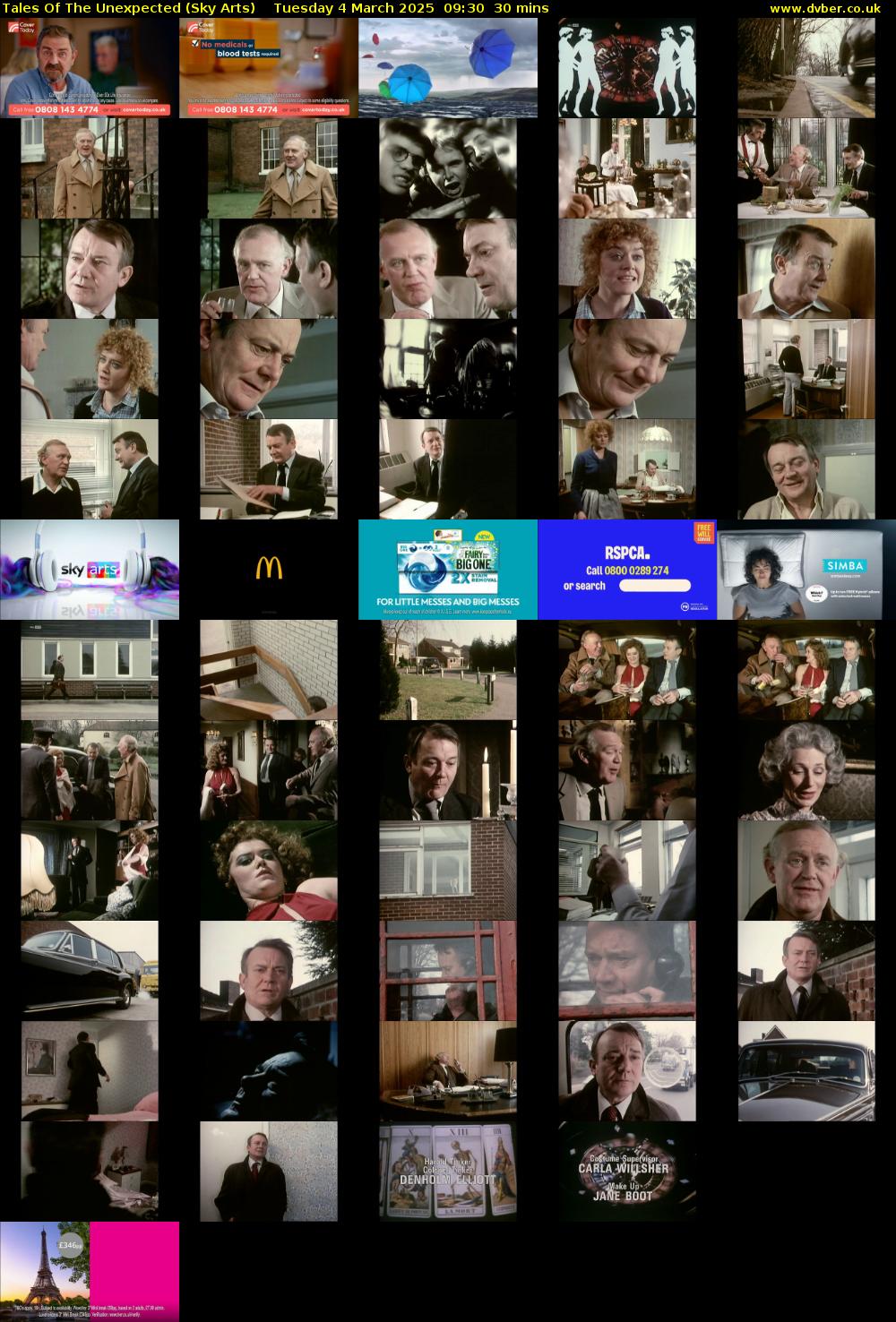Tales Of The Unexpected (Sky Arts) Tuesday 4 March 2025 09:30 - 10:00
