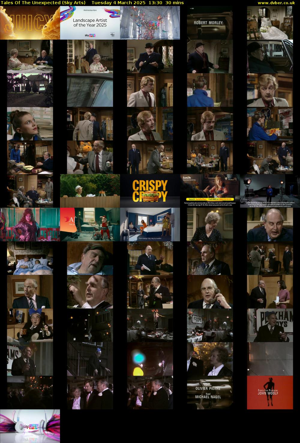 Tales Of The Unexpected (Sky Arts) Tuesday 4 March 2025 13:30 - 14:00