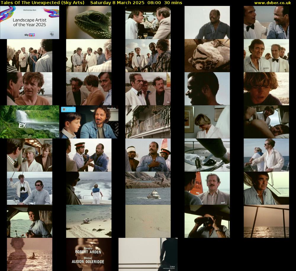 Tales Of The Unexpected (Sky Arts) Saturday 8 March 2025 08:00 - 08:30