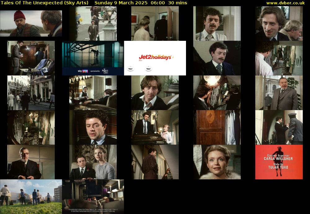 Tales Of The Unexpected (Sky Arts) Sunday 9 March 2025 06:00 - 06:30