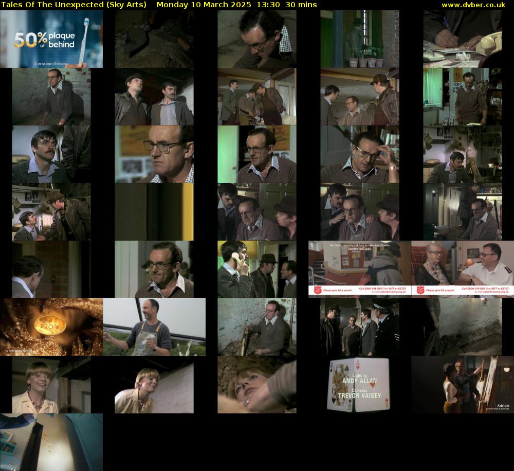 Tales Of The Unexpected (Sky Arts) Monday 10 March 2025 13:30 - 14:00