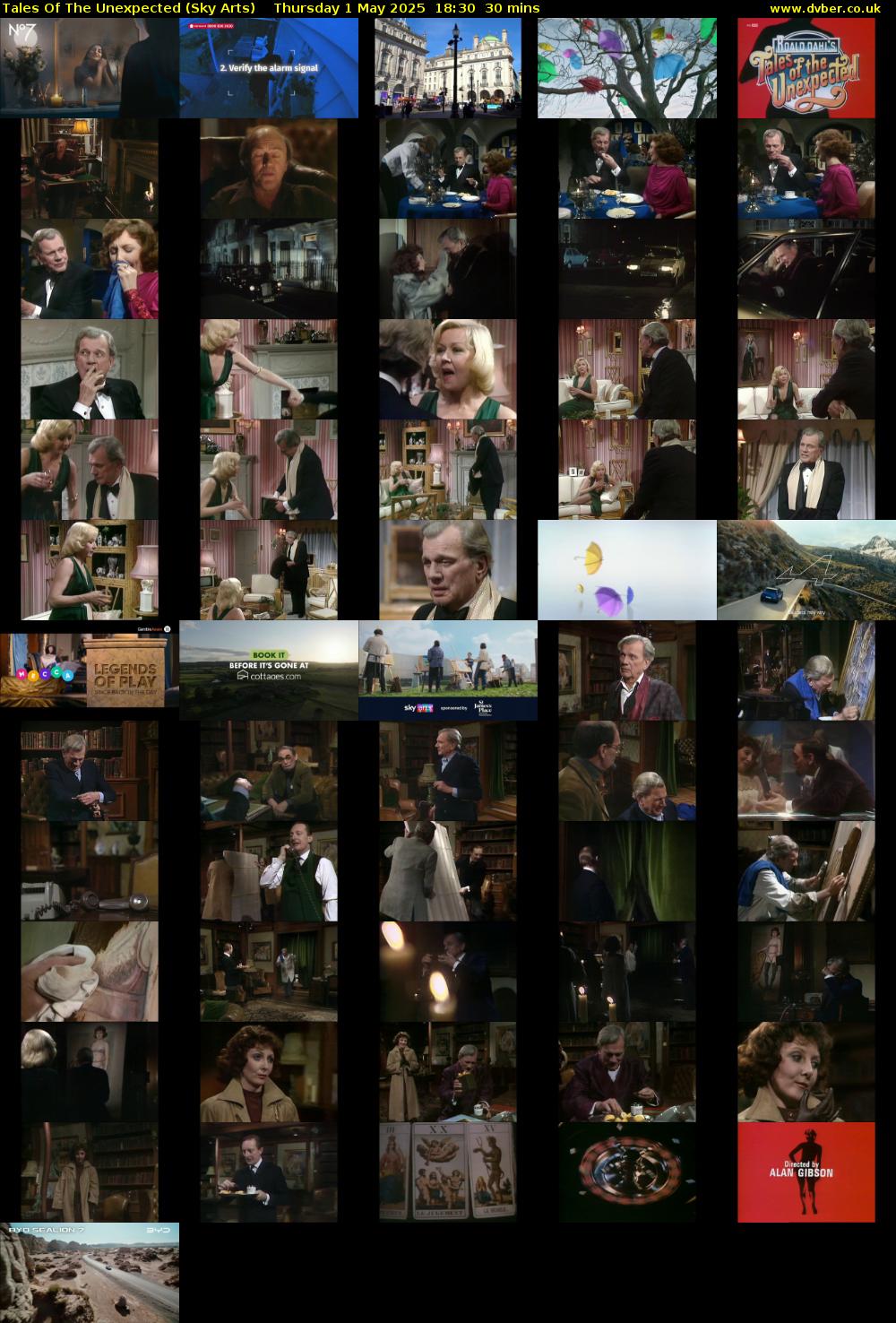 Tales Of The Unexpected (Sky Arts) Thursday 1 May 2025 18:30 - 19:00