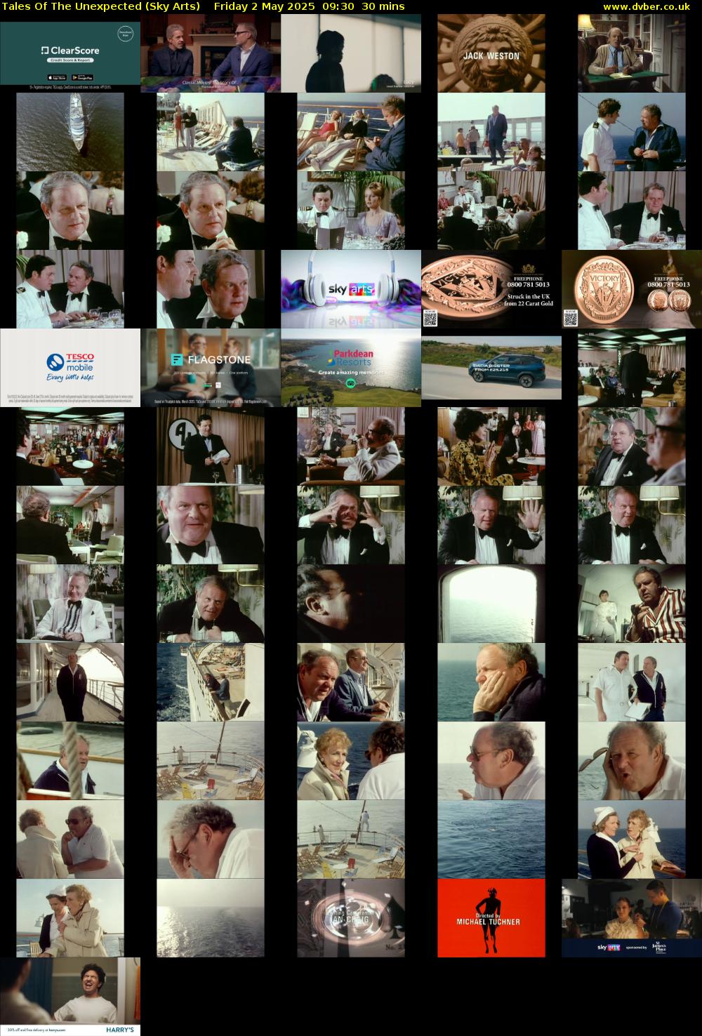 Tales Of The Unexpected (Sky Arts) Friday 2 May 2025 09:30 - 10:00