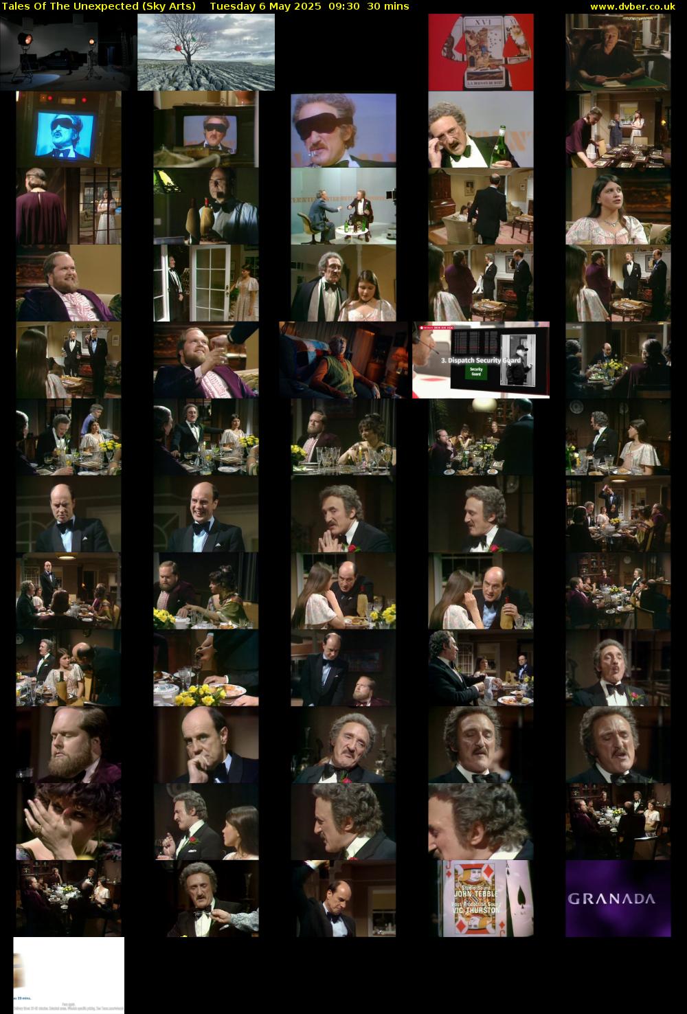 Tales Of The Unexpected (Sky Arts) Tuesday 6 May 2025 09:30 - 10:00