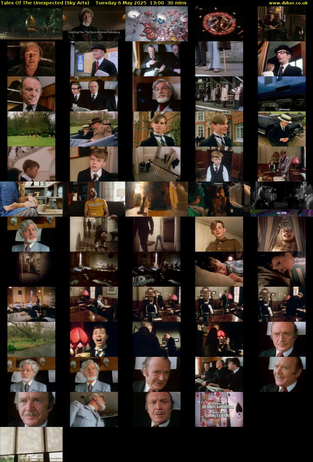 Tales Of The Unexpected (Sky Arts) Tuesday 6 May 2025 13:00 - 13:30