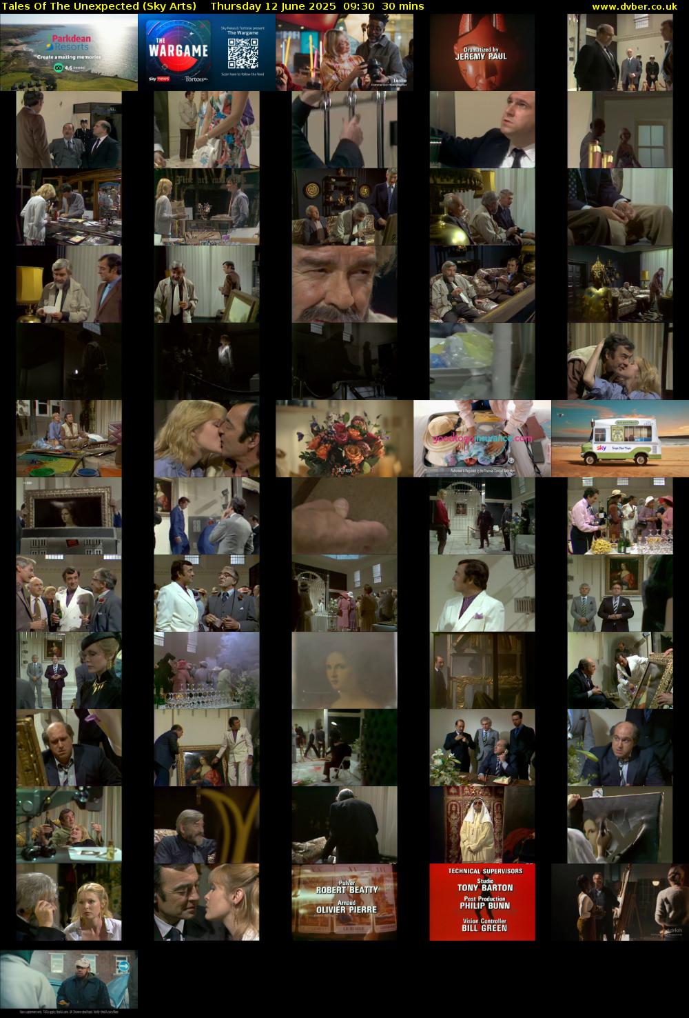 Tales Of The Unexpected (Sky Arts) Thursday 12 June 2025 09:30 - 10:00