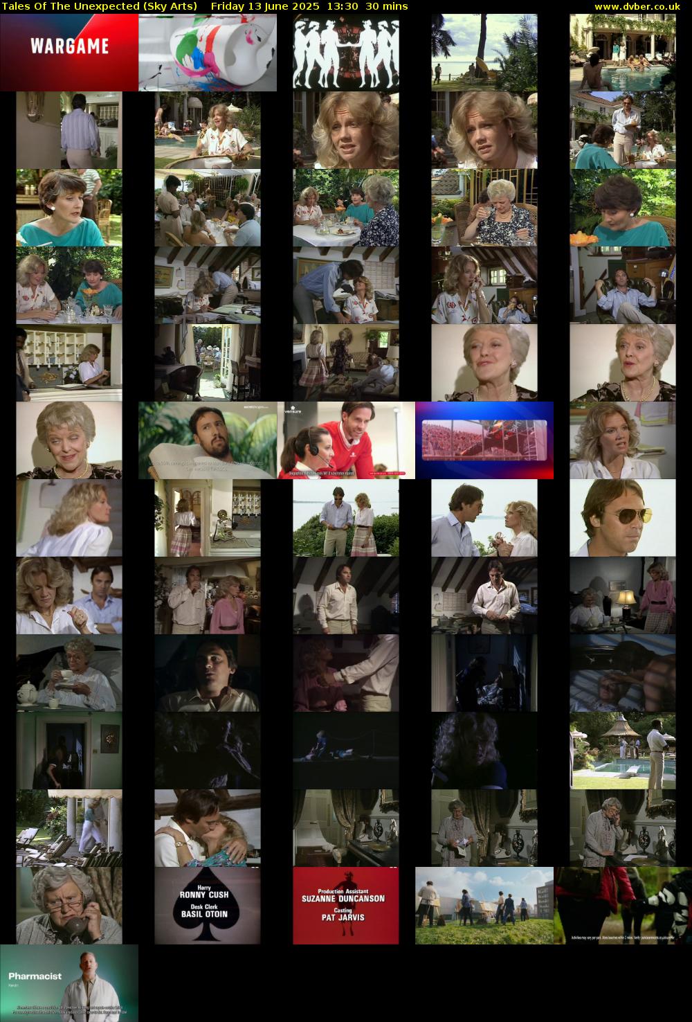 Tales Of The Unexpected (Sky Arts) Friday 13 June 2025 13:30 - 14:00