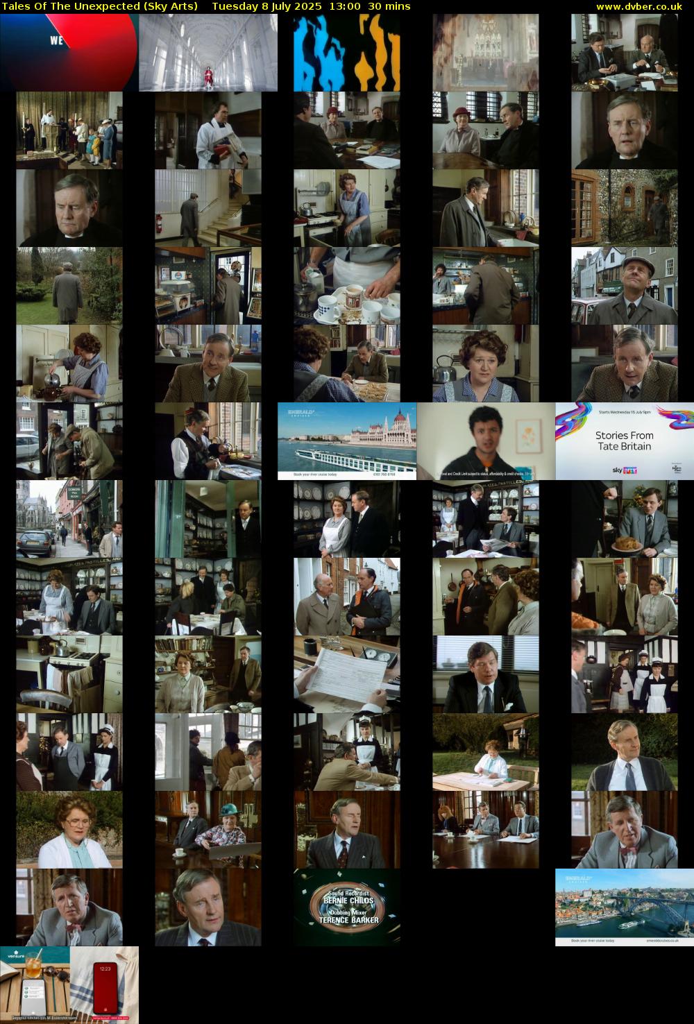 Tales Of The Unexpected (Sky Arts) Tuesday 8 July 2025 13:00 - 13:30