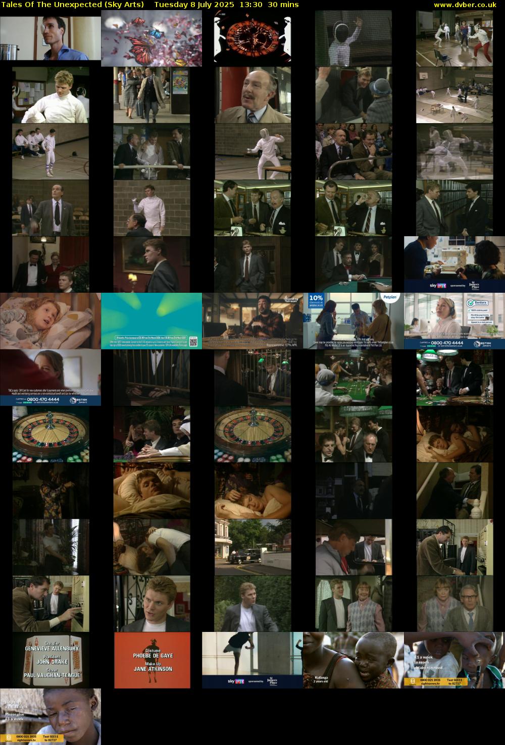 Tales Of The Unexpected (Sky Arts) Tuesday 8 July 2025 13:30 - 14:00