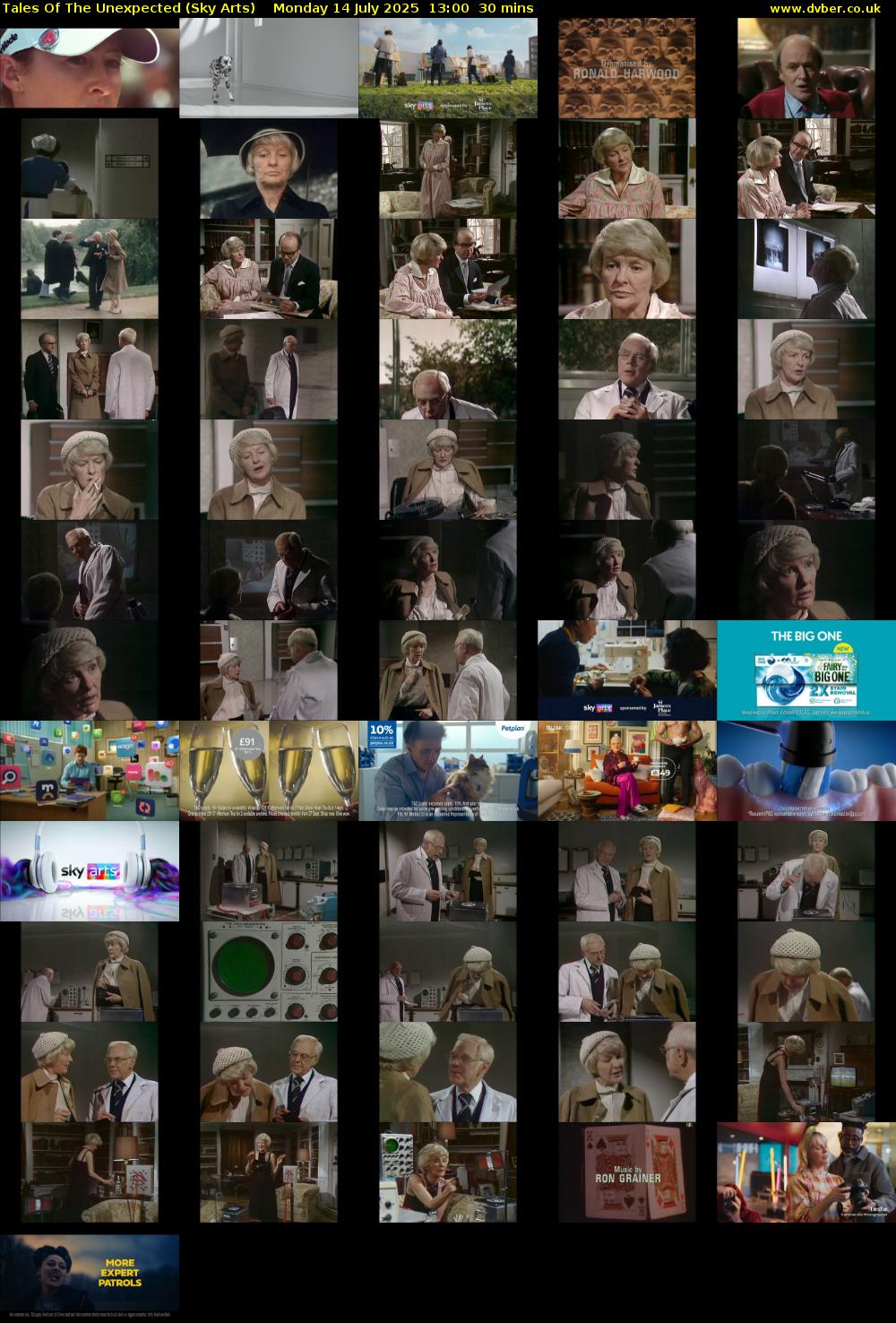 Tales Of The Unexpected (Sky Arts) Monday 14 July 2025 13:00 - 13:30