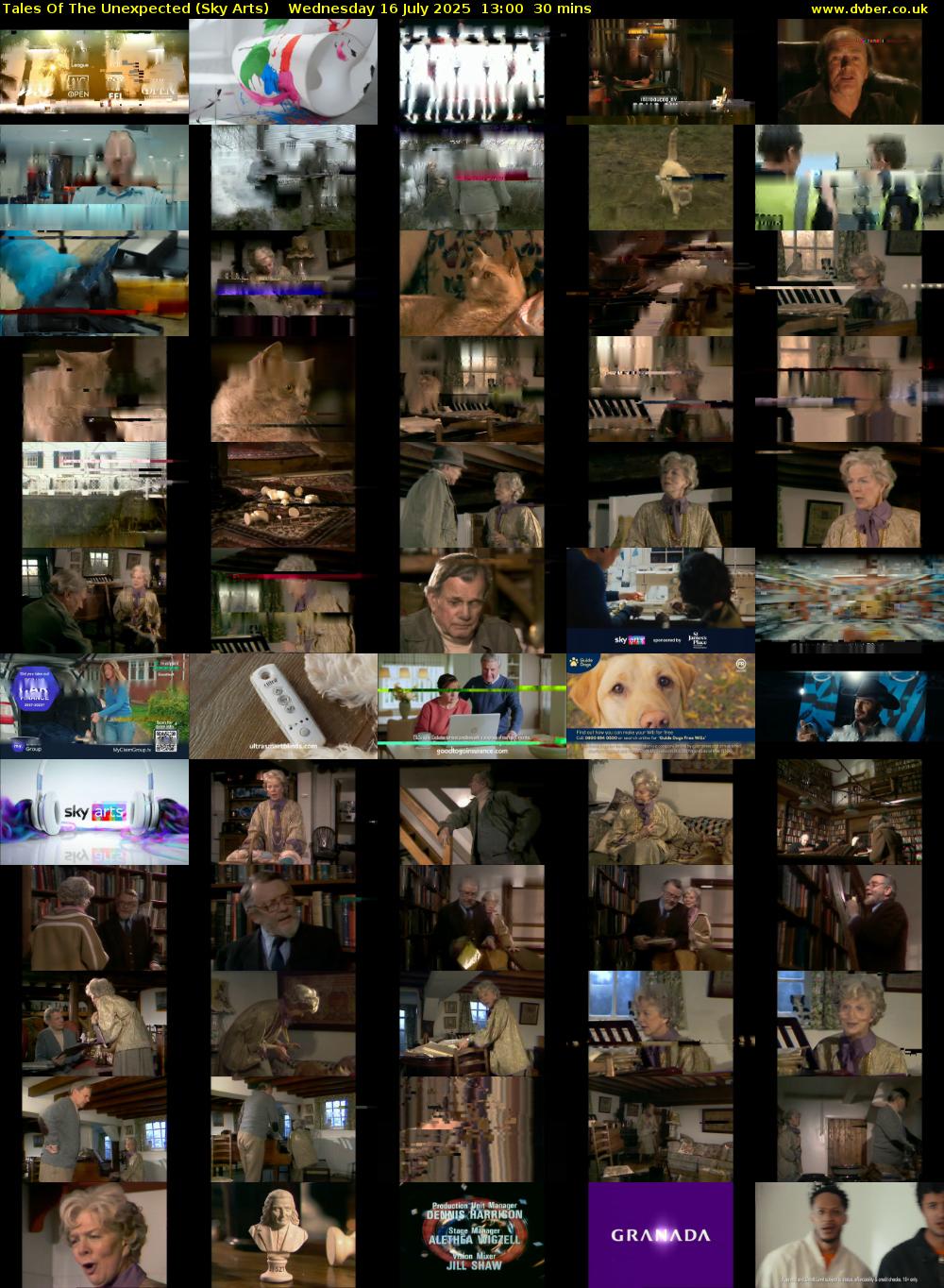 Tales Of The Unexpected (Sky Arts) Wednesday 16 July 2025 13:00 - 13:30