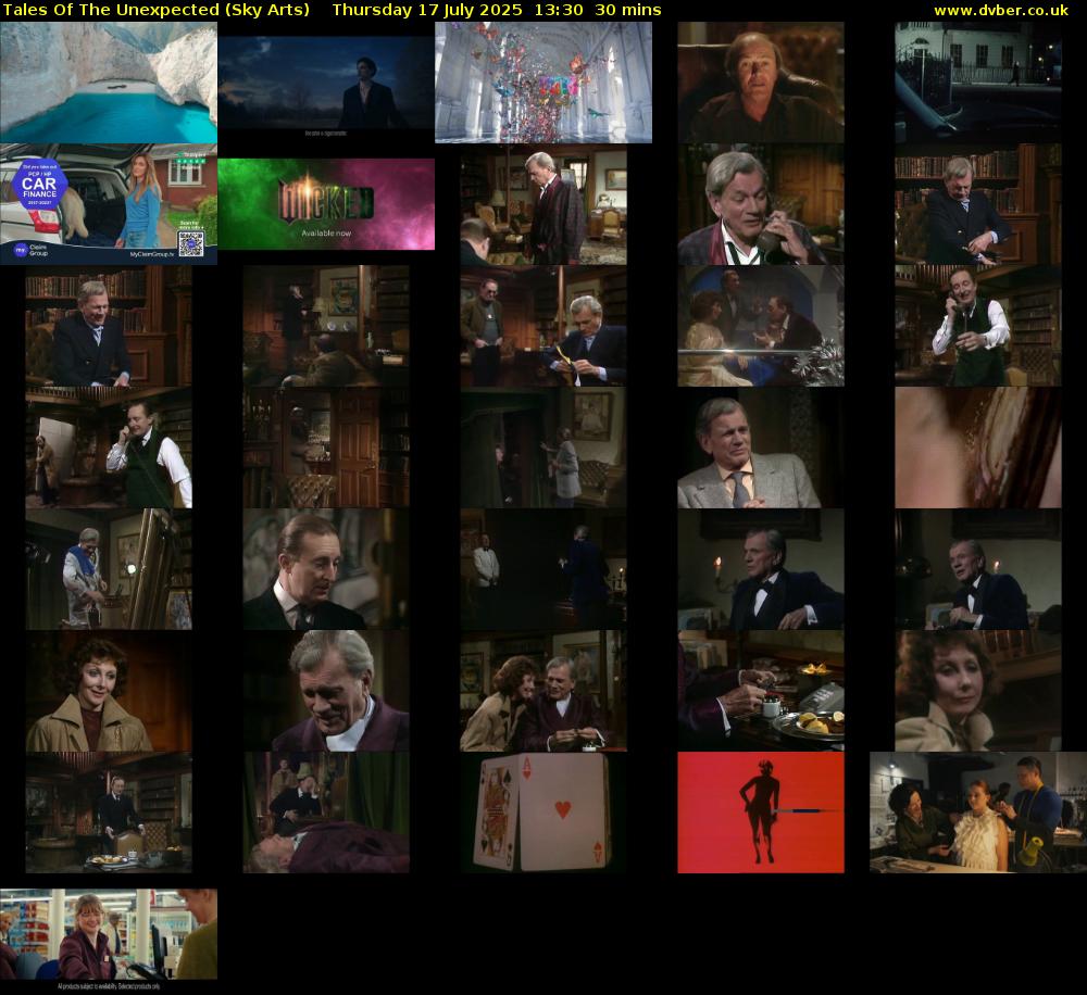 Tales Of The Unexpected (Sky Arts) Thursday 17 July 2025 13:30 - 14:00