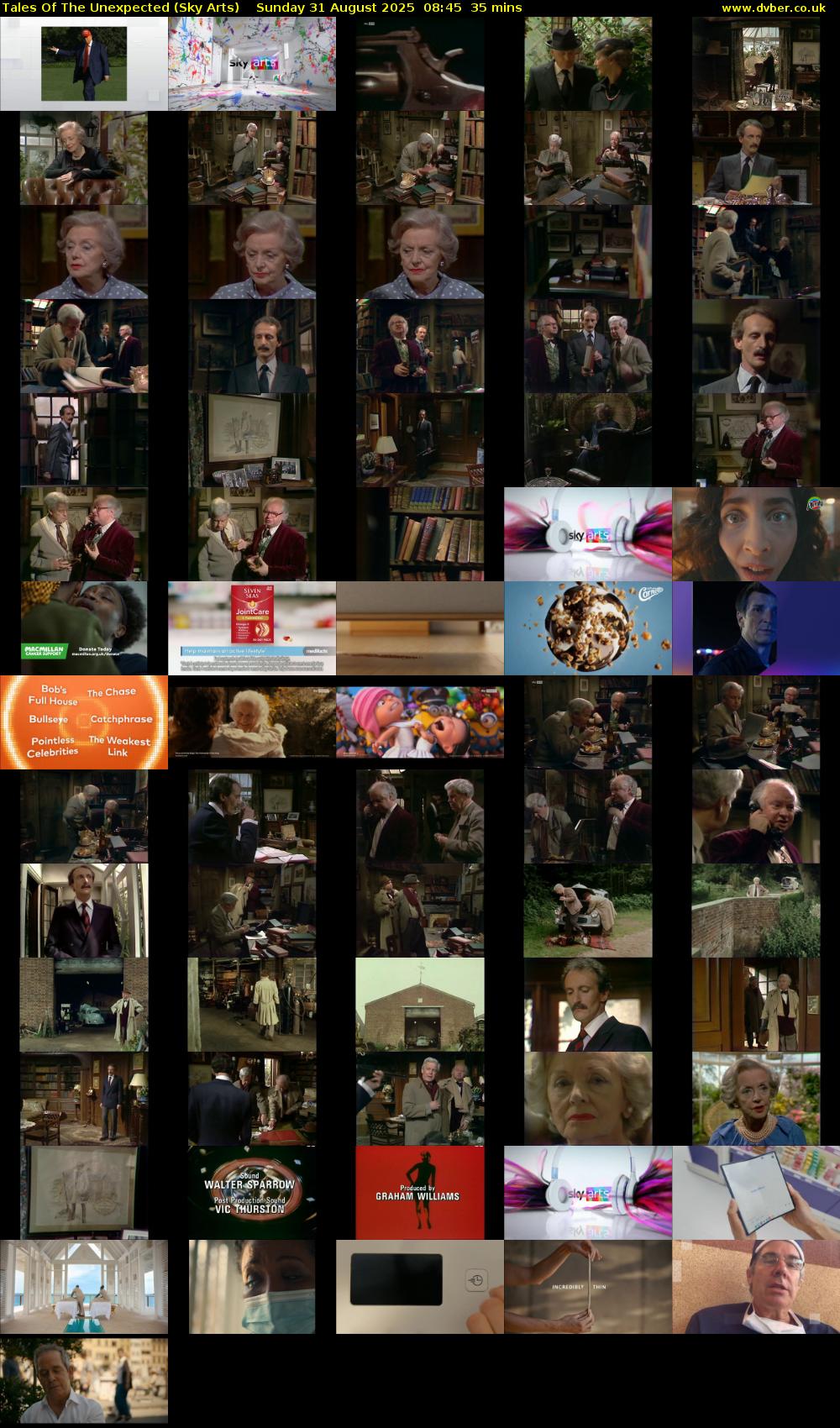 Tales Of The Unexpected (Sky Arts) Sunday 31 August 2025 08:45 - 09:20