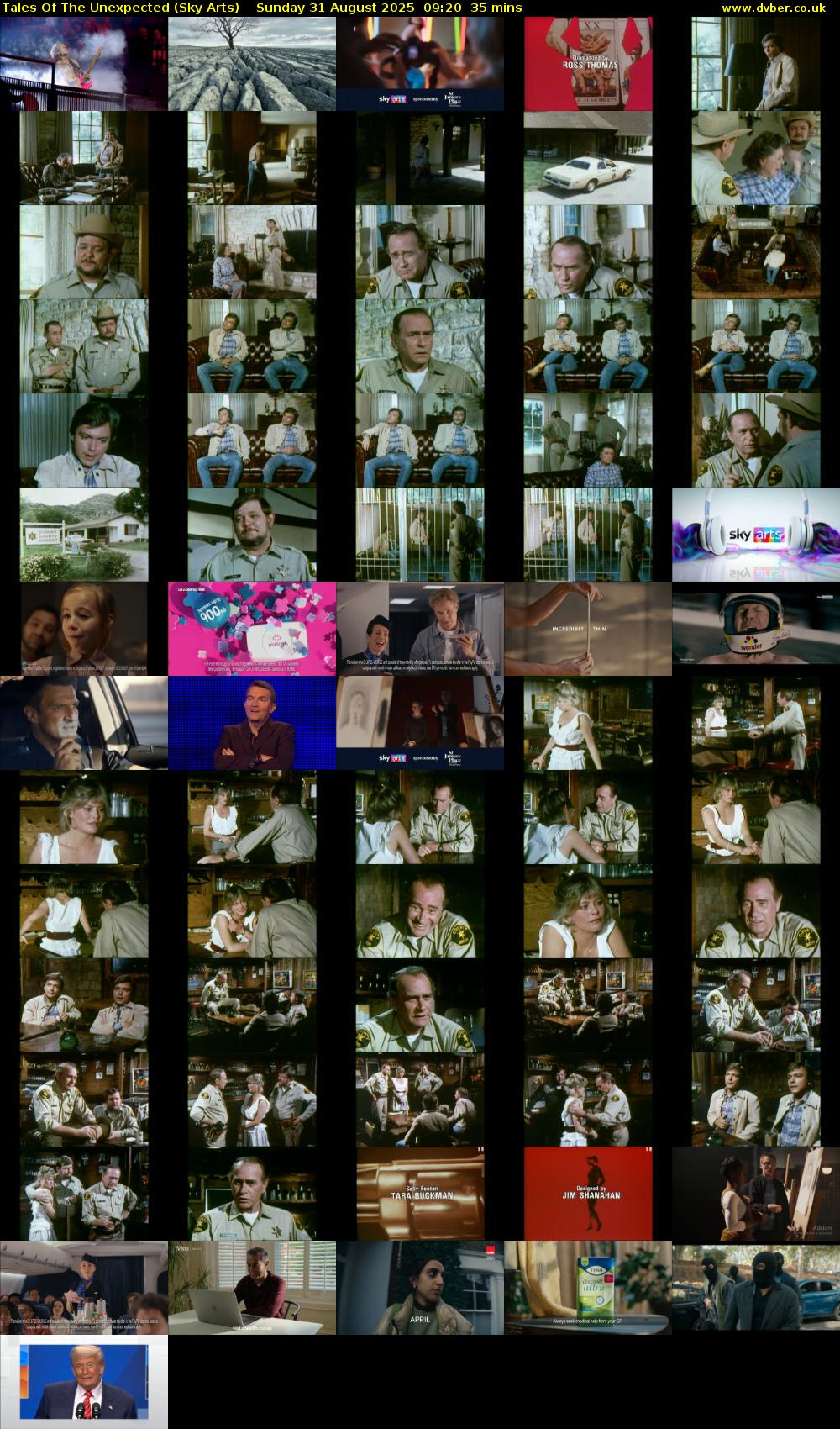 Tales Of The Unexpected (Sky Arts) Sunday 31 August 2025 09:20 - 09:55