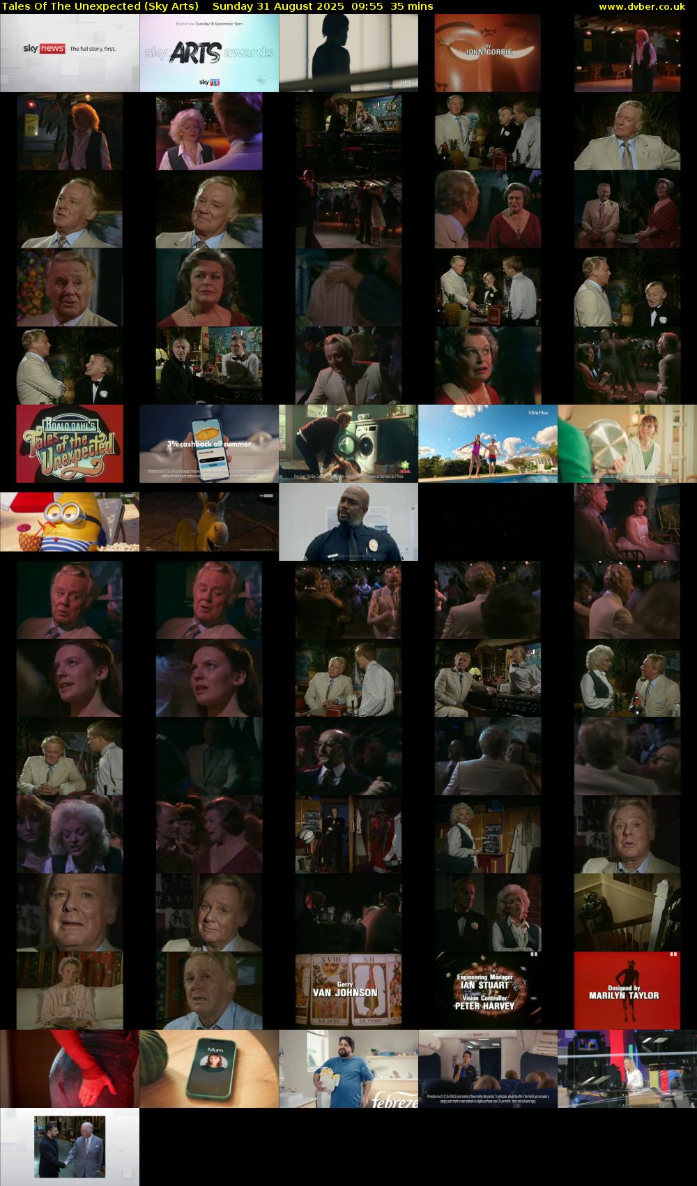 Tales Of The Unexpected (Sky Arts) Sunday 31 August 2025 09:55 - 10:30