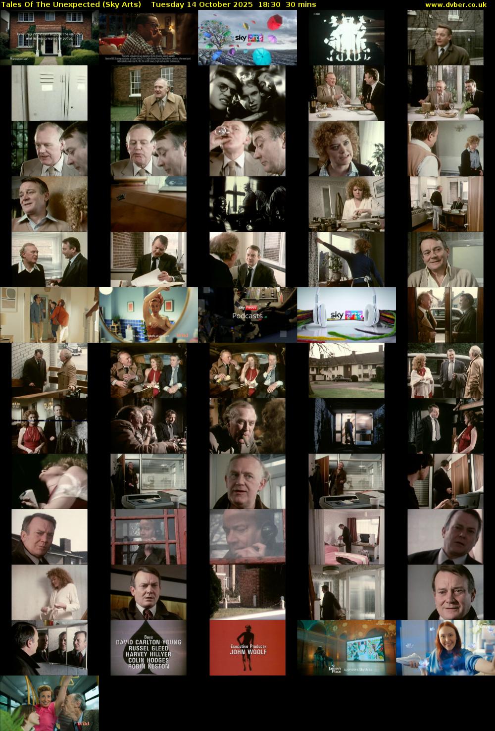 Tales Of The Unexpected (Sky Arts) Tuesday 14 October 2025 18:30 - 19:00