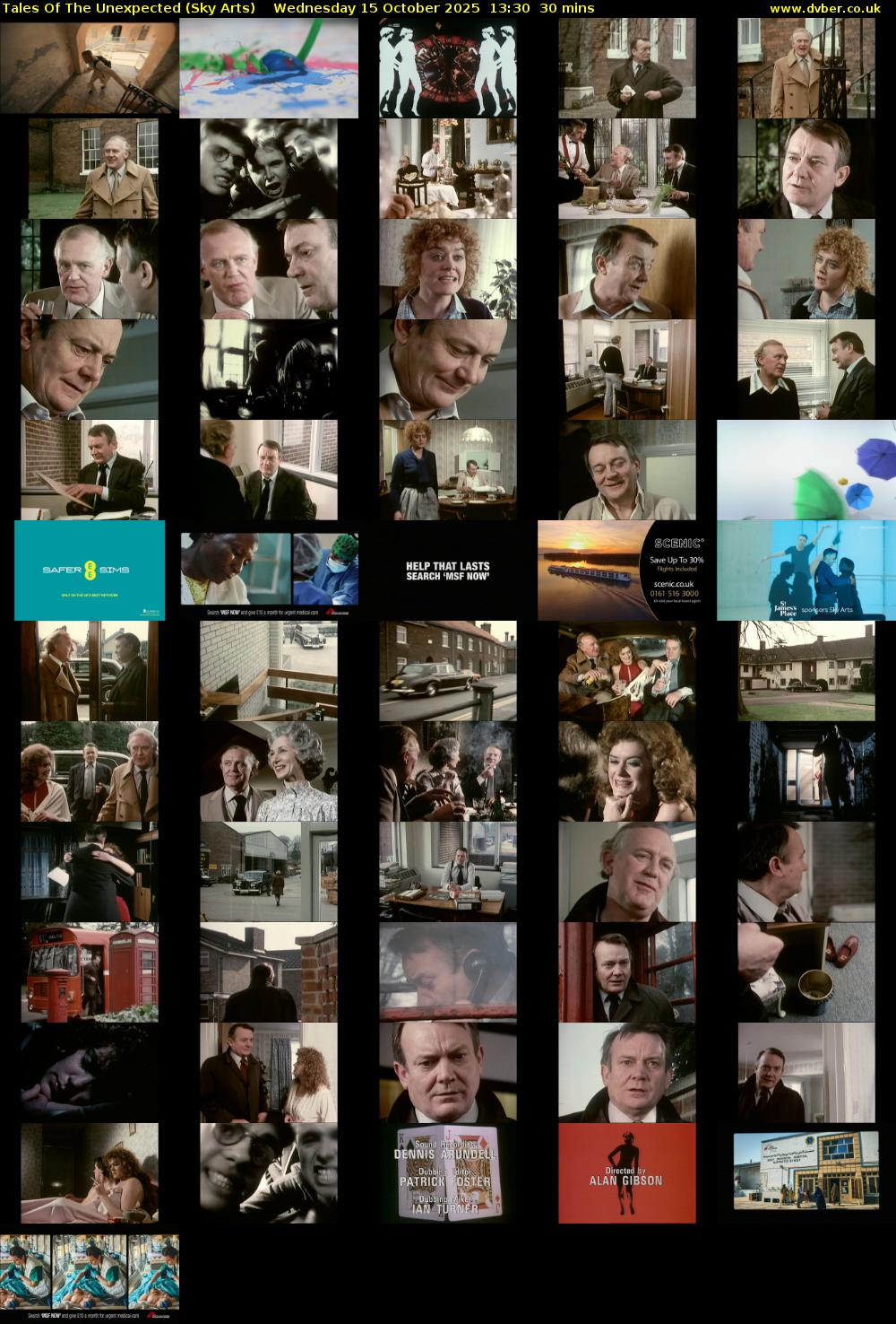 Tales Of The Unexpected (Sky Arts) Wednesday 15 October 2025 13:30 - 14:00