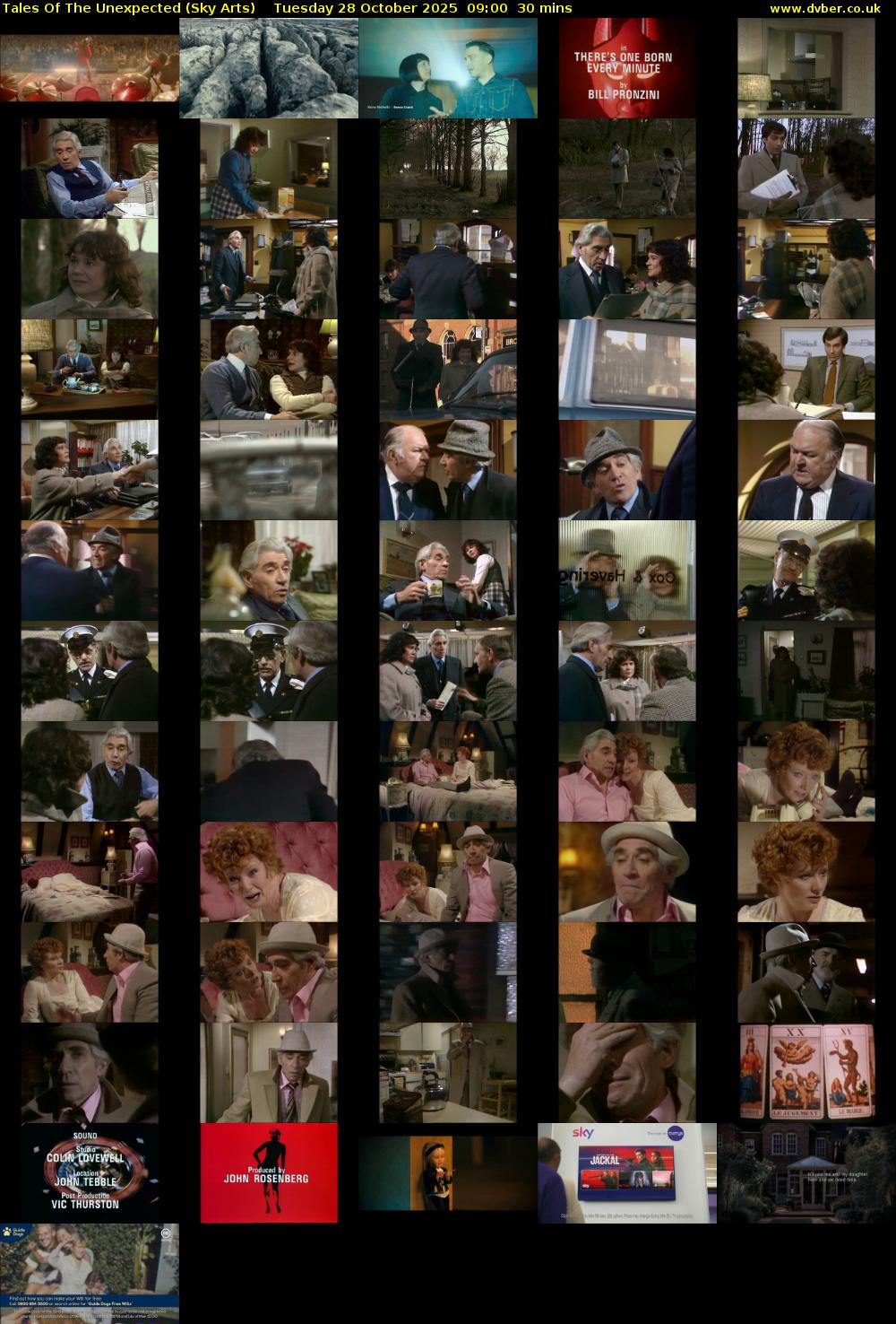 Tales Of The Unexpected (Sky Arts) Tuesday 28 October 2025 09:00 - 09:30