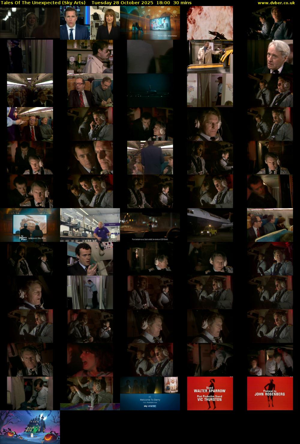 Tales Of The Unexpected (Sky Arts) Tuesday 28 October 2025 18:00 - 18:30