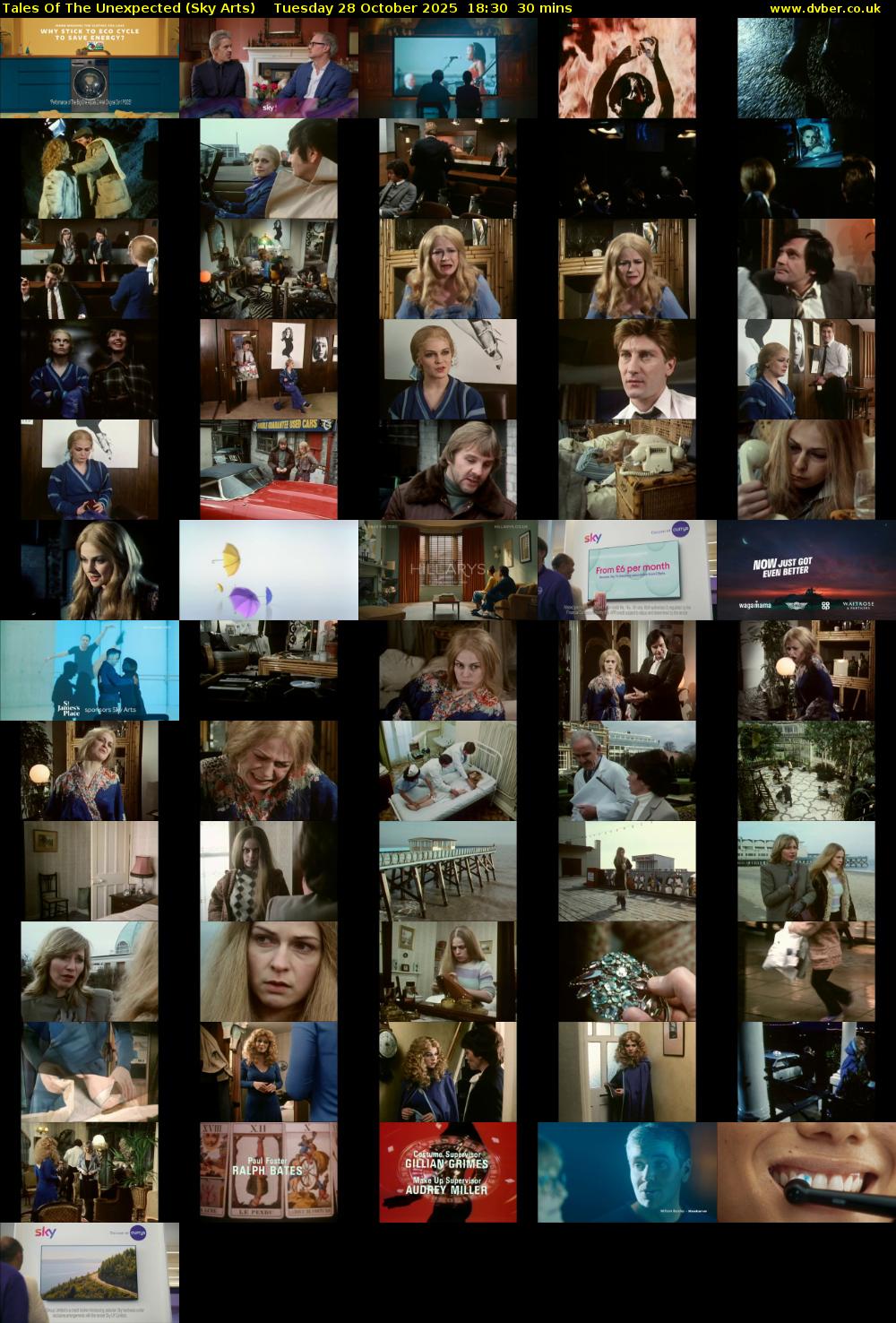 Tales Of The Unexpected (Sky Arts) Tuesday 28 October 2025 18:30 - 19:00