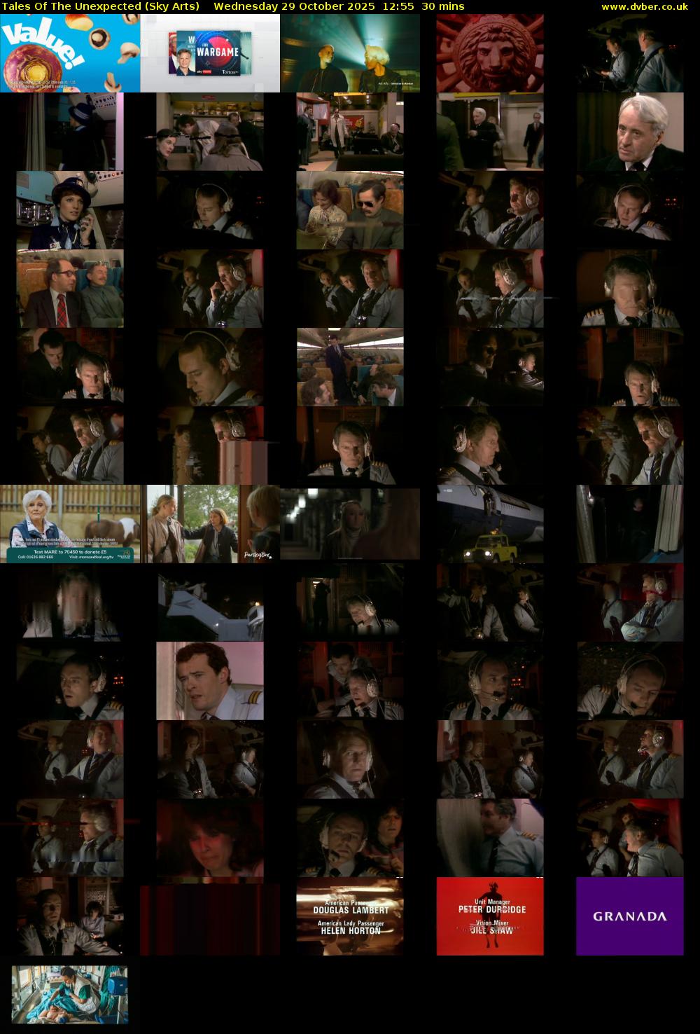 Tales Of The Unexpected (Sky Arts) Wednesday 29 October 2025 12:55 - 13:25