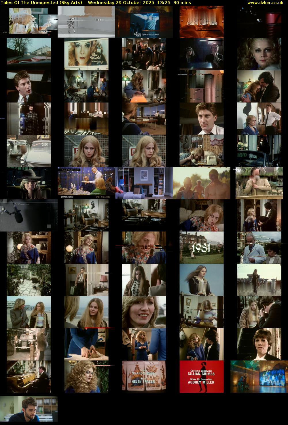 Tales Of The Unexpected (Sky Arts) Wednesday 29 October 2025 13:25 - 13:55