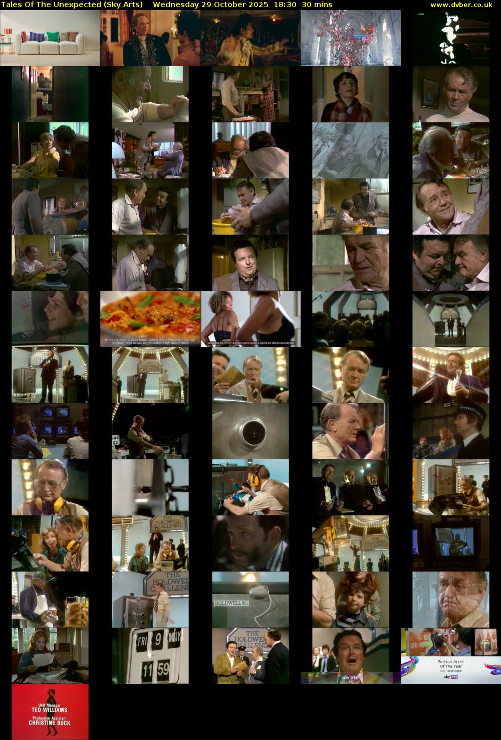 Tales Of The Unexpected (Sky Arts) Wednesday 29 October 2025 18:30 - 19:00